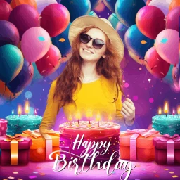 Значок Happy Birthday Photo Frame